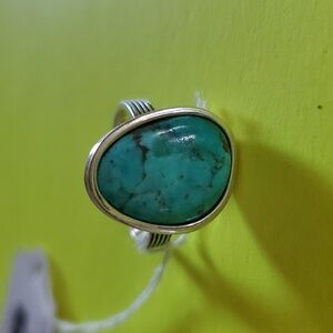Turquoise 925 Silver Ring, 7
